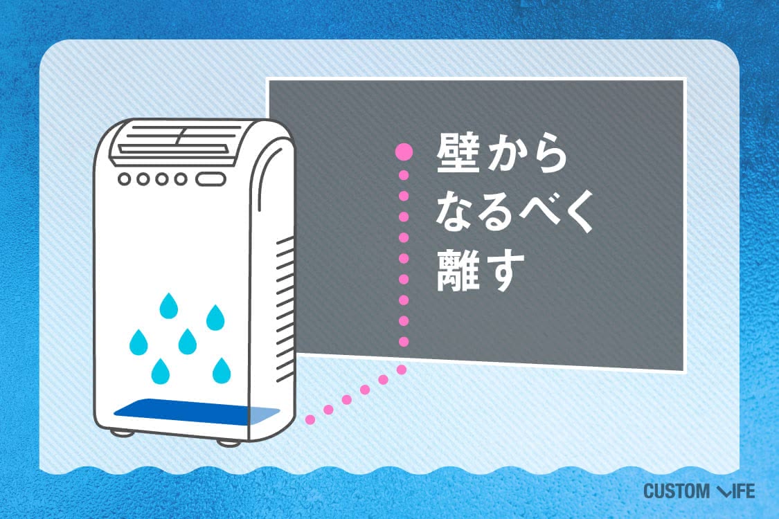 壁からなるべく離す