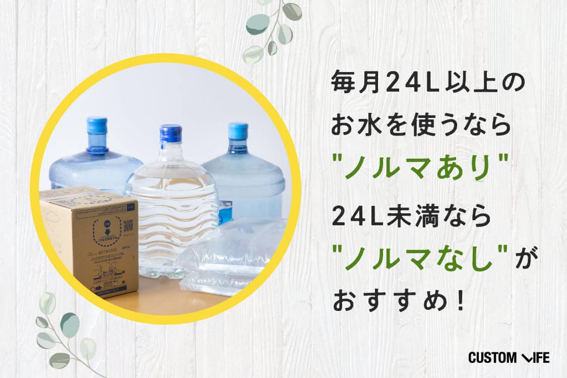 ノルマの有無は「24L」を目安に判断！