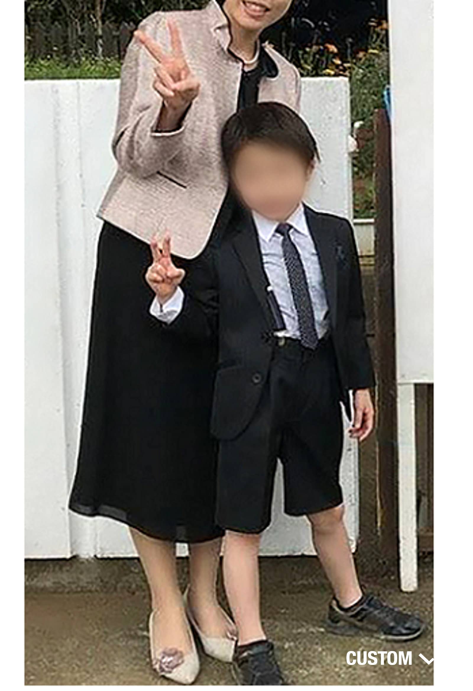卒業式の母スーツのコーデ例