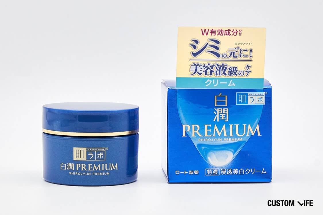 ドラッグストアのシミにおすすめのクリーム 肌ラボ 白潤プレミアム 薬用浸透美白クリーム