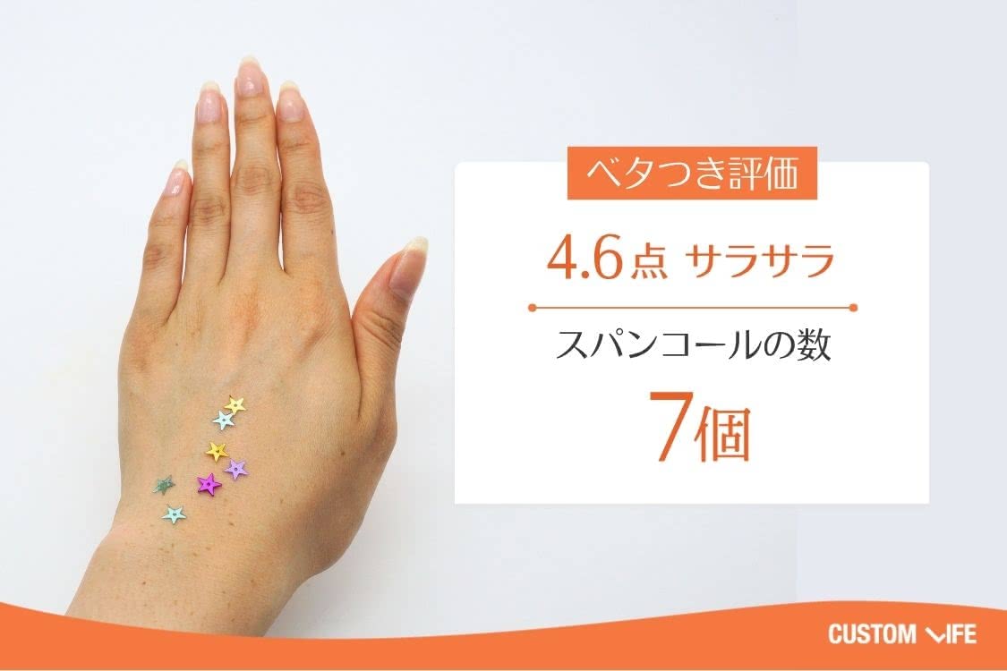 スパンコールの数7個