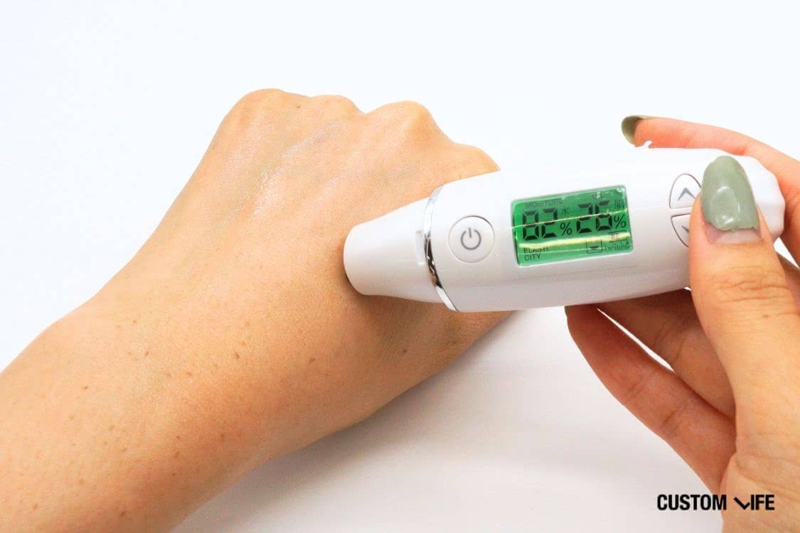 ビタミンC誘導体化粧水の水分保持力検証結果1 ダーマレーザー スーパーVC100ローション しっとり