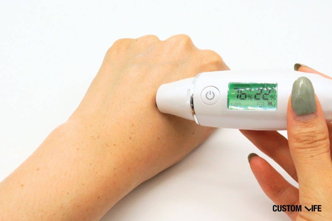 ビタミンC誘導体化粧水の水分保持力検証結果1 無印良品 薬用ブライトニング化粧水