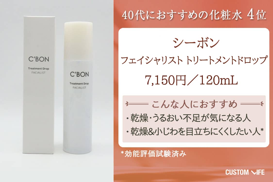 40代 化粧水 シーボン フェイシャリスト トリートメントドロップ