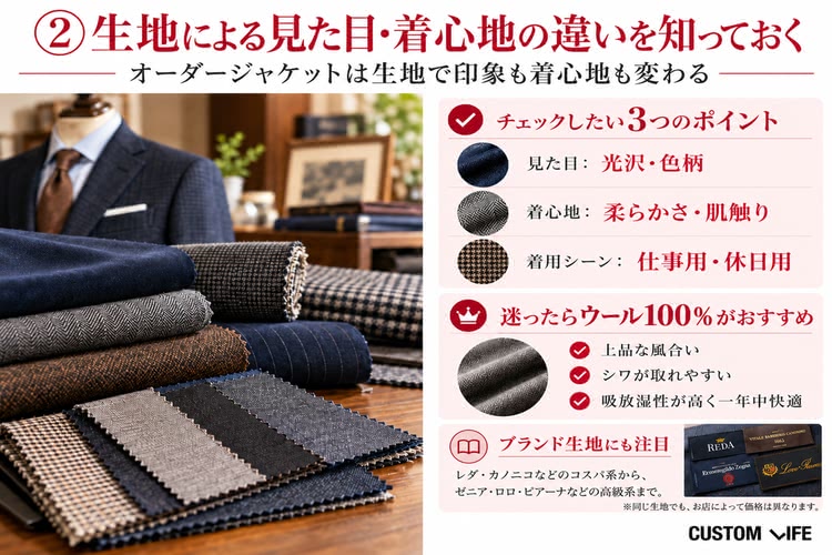 オーダージャケット,選び方